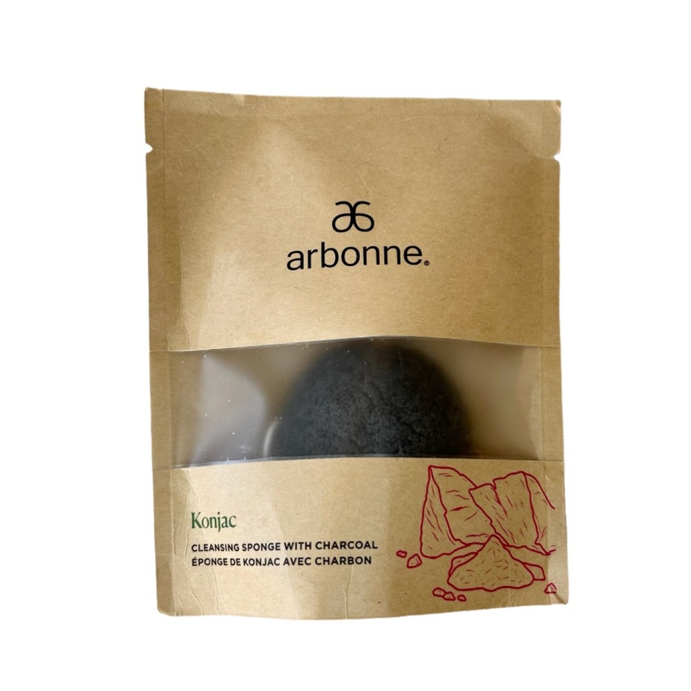 Arbonne Konjac Cleaning Sponge with Charcoal